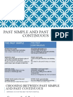 Past Simple - Past Continuous Values and Discussion