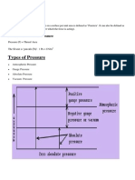 Assignment 3 Pressure Terminology