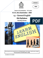 13 - General English: Old Syllabus