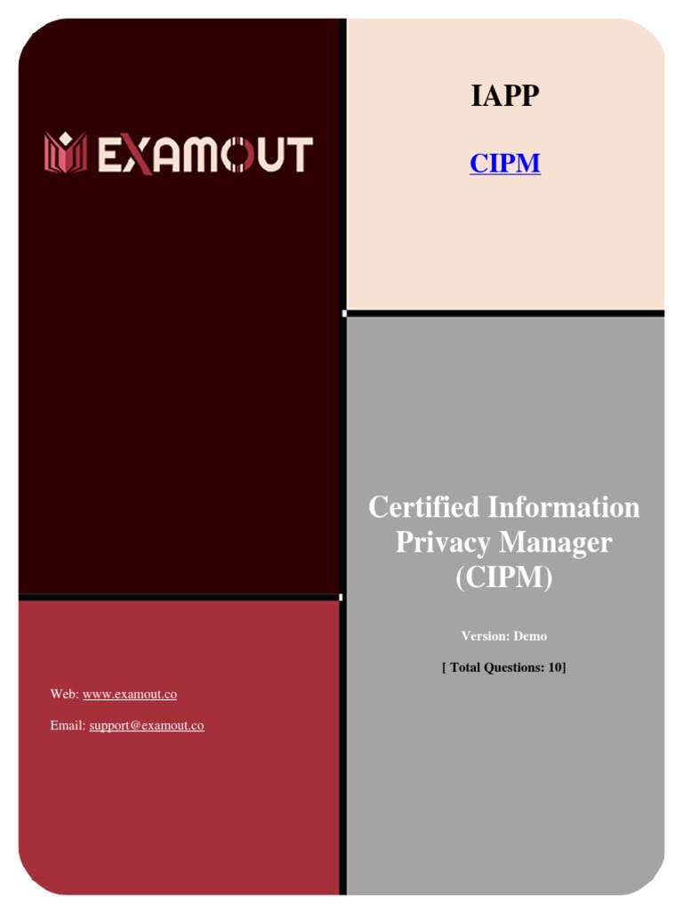 cipm iapp exam questions