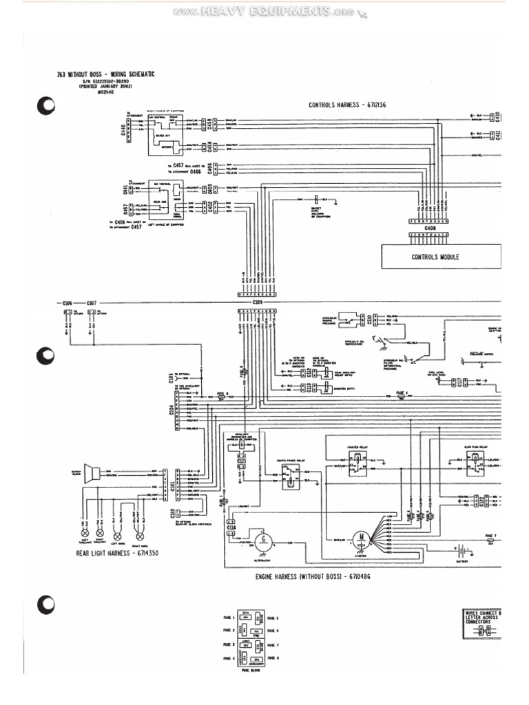 Manual Bobcat 763 763h Skid Steer Loader Electrical System Wiring