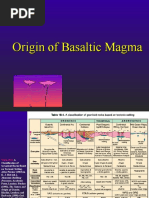 Origin of Basalts