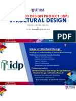 Integrated Design Project (IDP) Structural Design Semester 1 Session 2020/2021