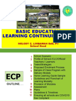 Basic Education Learning Continuity Plan: Melody C. Limbawan Edd, P-I School Head