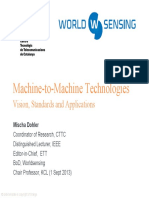Machine-to-Machine Technologies: Vision, Standards and Applications