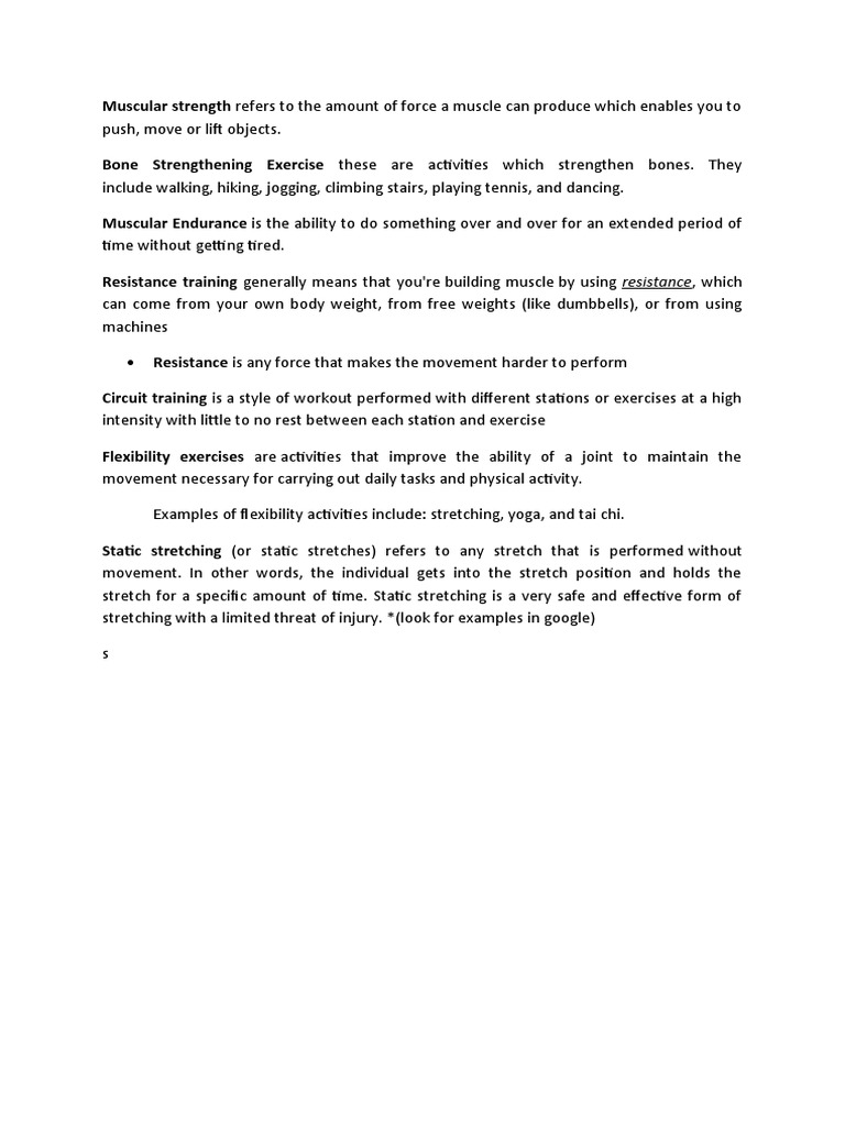Muscular Strength | PDF