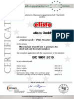 Elisto GMBH: The Technische Überwachungsgemeinschaft Tüg GMBH Certifies