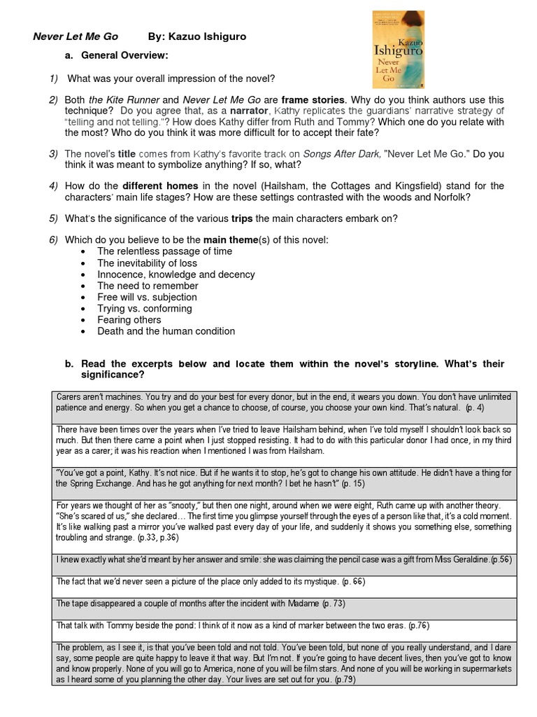Never Let Me Go Analysis PDF(00)