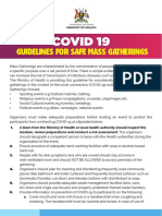 COVID19 Guidlines On Mass Gatherings