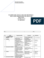 Planificare Anuala Educatie Tehnologica Clasa V A Pociovalistea