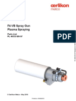 F4-VB Spray Gun Plasma Spraying: Parts List PL 40333 EN 07