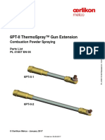 6Pt-Ii Thermospray™ Gun Extension: Combustion Powder Spraying