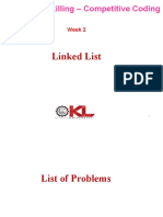 Technical Skilling - Competitive Coding: Linked List