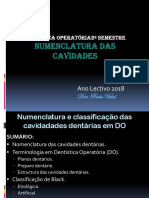 Numenclatura Das Cavidades 2018