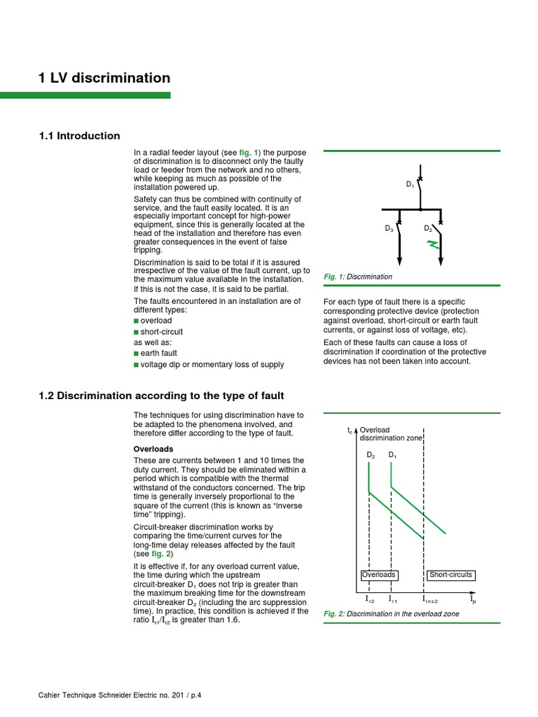 LV Discrimination Techniques Explained | PDF | Electricity | Electrical ...