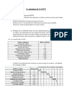 Cours planning de Gantt