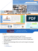 Vectors and Analytical Geometry: DPS Society HRD Centre, Dwarka, Delhi