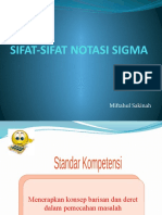 4 Sifat Sifat Notasi Sigma