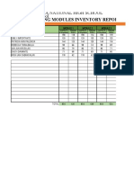 Self-Learning Modules Inventory Report For Second Quarter: Julio Ledesma National High School Junior High School