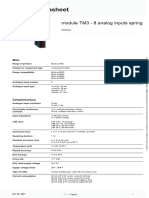 Product Datasheet: Module TM3 - 8 Analog Inputs Spring