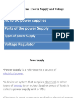 AC To DC Power Supplies Parts of The Power Supply