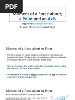 Moment of A Force About A Point