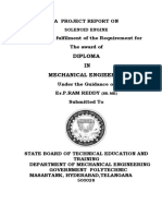 Diploma IN Mechanical Engieering: Solenoid Engine