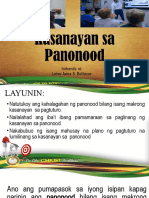 Ang Pagtuturo NG Panonood