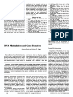 DNA Methylation and Gene Function: Am. L. Ber. Ann. R. W. 1 187 K. 15. K. Acta Justus