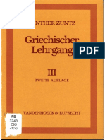 Günther Zuntz - Griechischer Lehrgang. 3, Appendix Grammatica.-Vandenhoeck Et Ruprecht (1991)