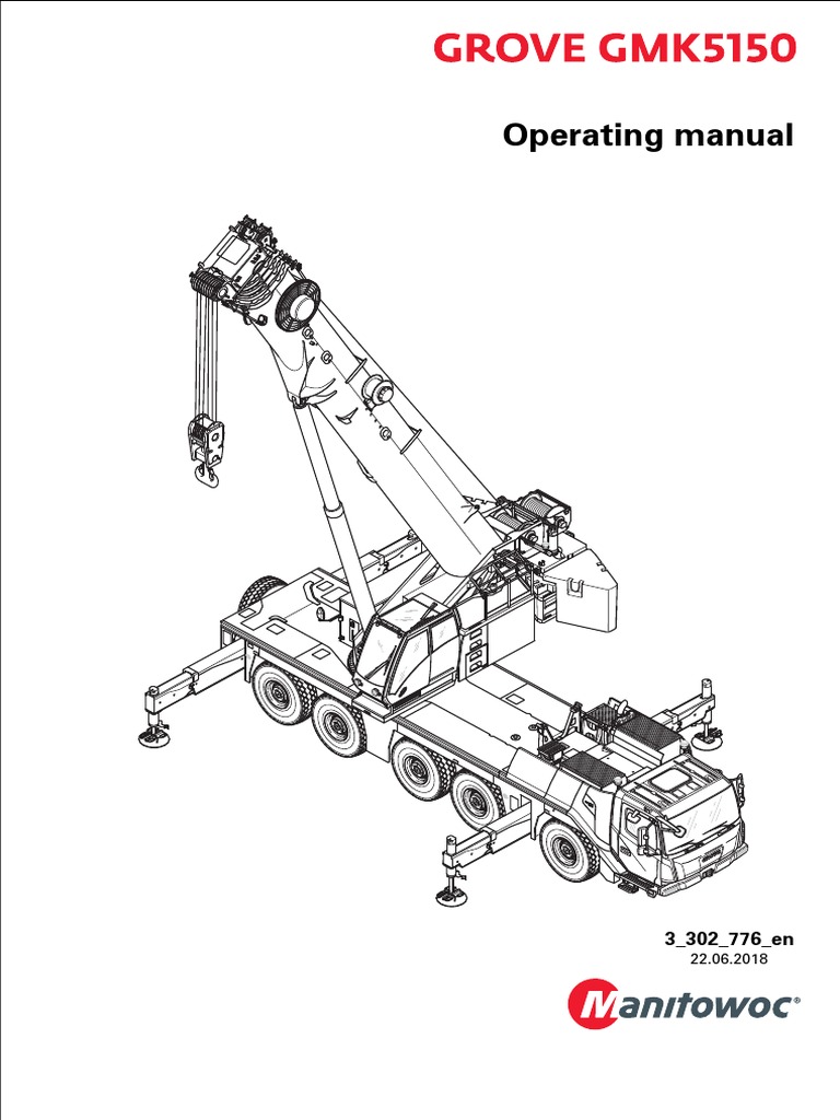 GMK 5150 Operating Manual, PDF, Crane (Machine)