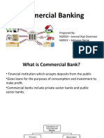 Commercial Banking: Prepared By: M2020 - Jeemol Raji Oommen M2021 - Jidnyasa Darne