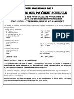 Tuition Fees and Payment Schedule: Nicmar Admissions 2022