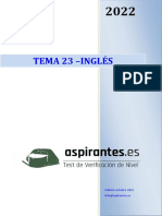 Tema 23. Guion Del Aspirante Sobre Ingles - Gratis