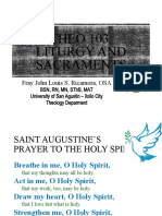 THEO 103: Liturgy and Sacraments: Fray John Louis S. Ricamora, OSA