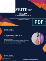 Write or Not?: Lembaga Penelitian Dan Pengabdian Kepada Masyarakat Universitas Lampung
