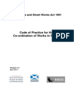 Final Code of Practice For The Co-Ordination of Works in Roads - 03.2013