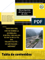 Estudio Del Cruce Sobre La Quebrada Jurupis, Ubicada en El KM 76 de La Vía E40, Tramo Paute - Guarumales - Méndez