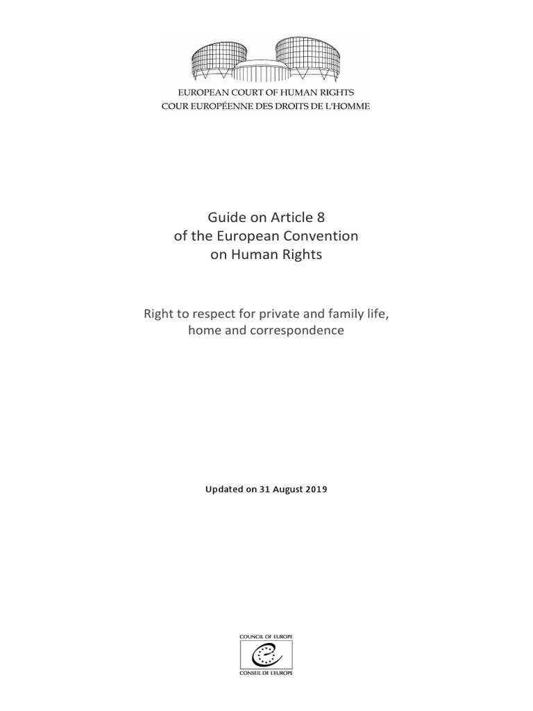 Guide Art 8 ENG | PDF | European Convention On Human Rights | Family