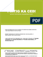Pintig Ka Ced!: Activity For Virtual Acquaintance Party