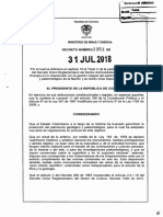 Decreto 1353 de 2018 Geopatrimonio