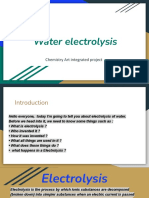 Water Electrolysis: Chemistry Art Integrated Project