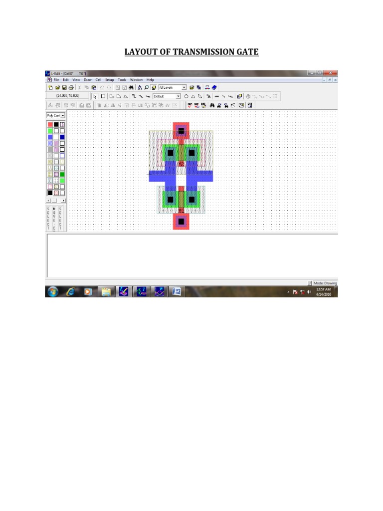 Vlsi File Layout of Transmission Gate PDF