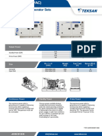 50 HZ Diesel Generator Sets: Output Po Wer Output Po Wer