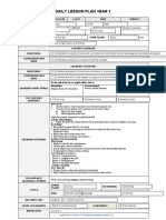 Daily Lesson Plan Year 1: Attendance: / / Pupils Able To Achieve LO and Given Enrichment Exercise (S)