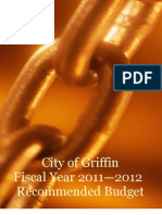 City of Griffin Fiscal Year DRAFT 2011-2012 Budget