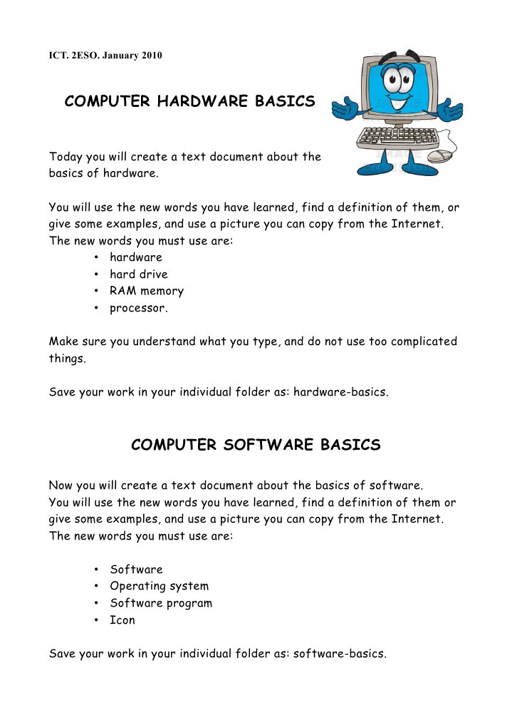 Computer Hardware and Software Basics | PDF | Computers