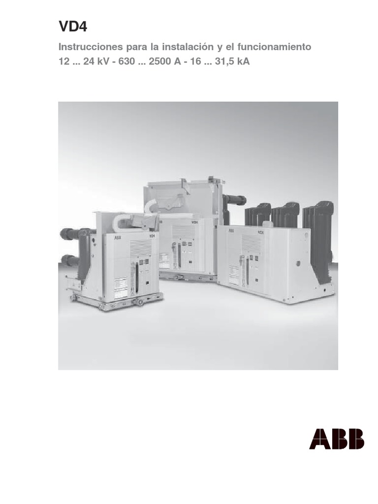 Manual de Instalación VD4 ABB | PDF | Cantidades fisicas ...