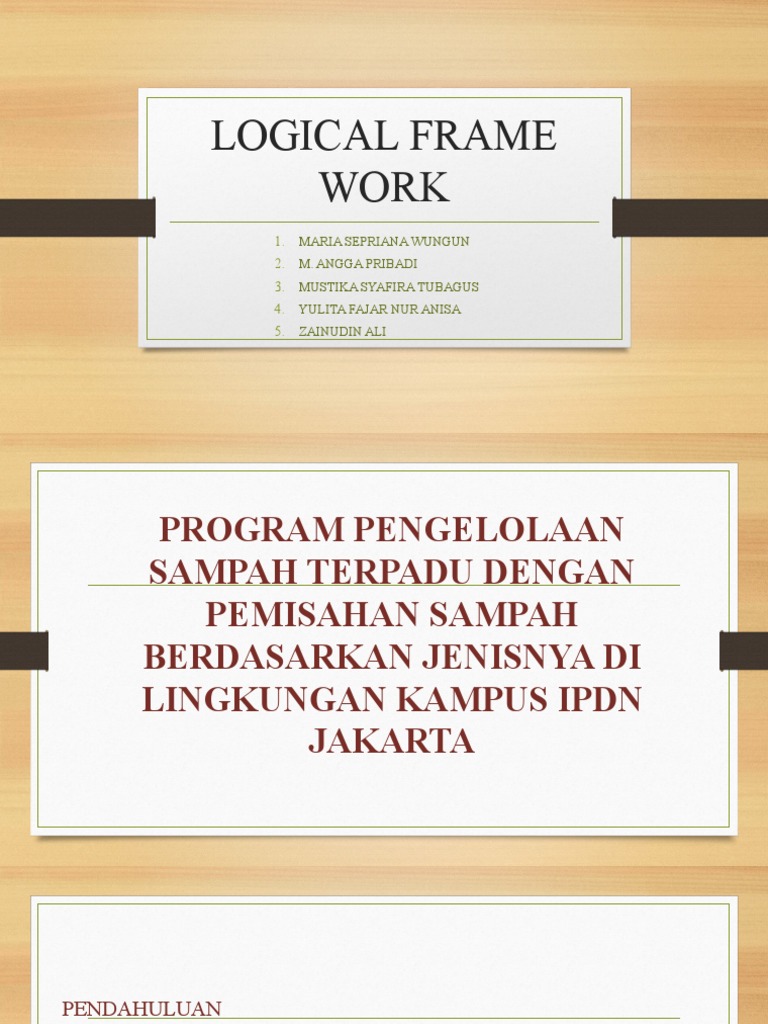 Logical Frame Work | PDF
