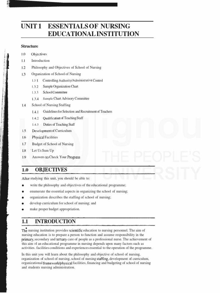 Essentials of Nursing Educational Institution PDF Nursing Schools